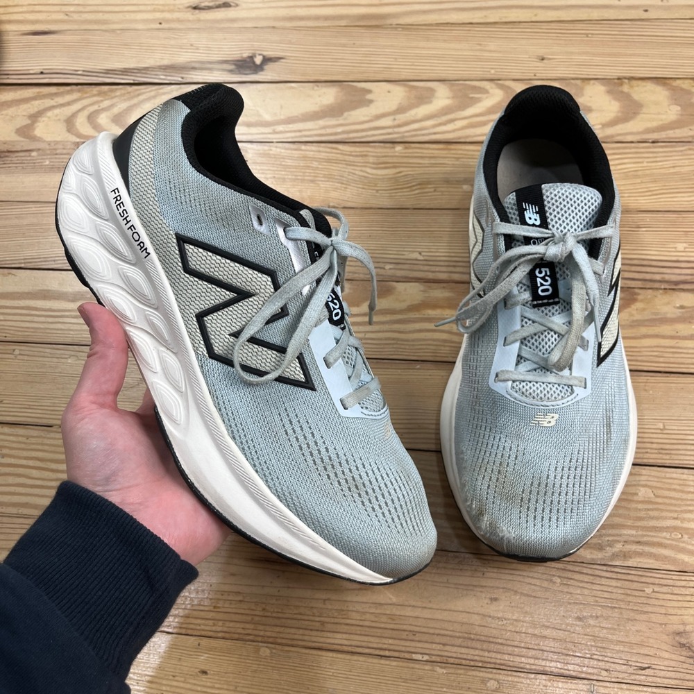 New Balance 520‎ Fresh Foam Running Shoes Light Blue Grey Black comfort Sneakers